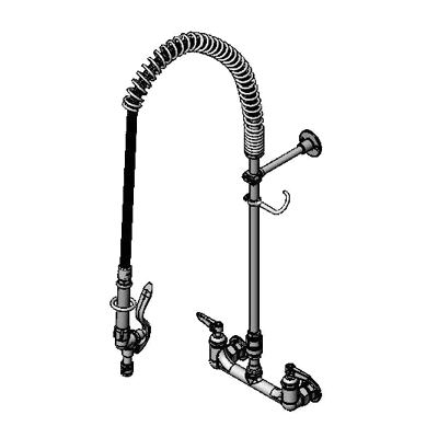 T&S Brass B-0133-CR-BVB-A Easyinstall Filler Unit 8" Wall Mount
