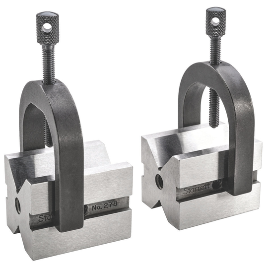 STARRETT 278 V Blocks (Pair) With Clamps