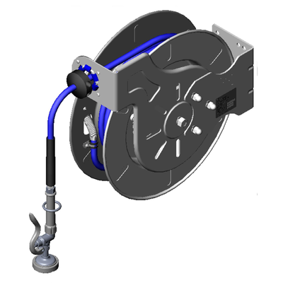 T&S Brass B-7142-01M Hose Reel System Open