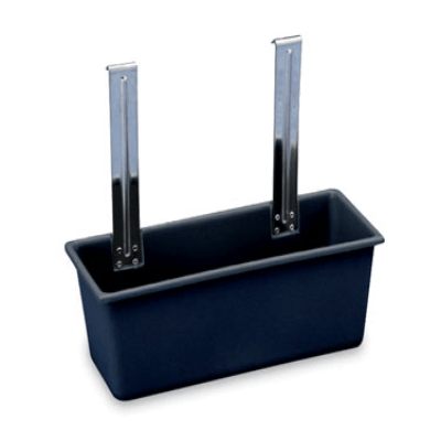Vollrath 97280 Silver Bin for Bussing Cart Gray Plastic