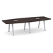 SIGBS4237N-METAL - 10 ft. Boat Shape Signature Conference Table With Metal VA Legs
