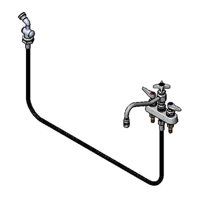 T&S Brass B-1152 Faucet Workboard 8" Swing Nozzle