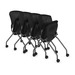 3274 AGENDA ARMLESS NESTING CHAIR- WITH BLACK SEAT