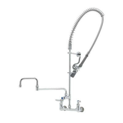 T&S Brass B-0133-18DJCRBC EasyInstall Pre-Rinse Unit 8" Wall Mount
