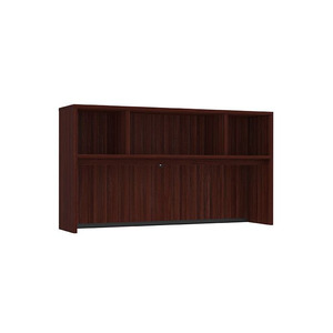 PL140OH 66" OPEN HUTCH- MAHOGANY