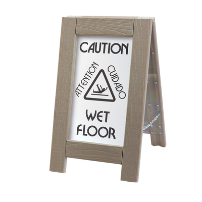 Cal-Mil 3504 12"W x 17-1/2"D x 22"H Outdoor "Wet Floor" Sign