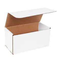 12 X 6 X 6 ECT32B WHITE CORRUGATED MAILERS 50/BD   M1266