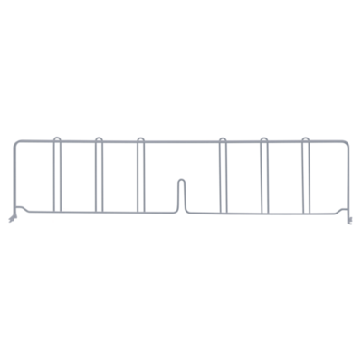 Quantum DIV30GY Wire Shelf Divider, 30"D x 8"H, gray epoxy antim