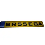 Number plate plaque SR3 dlx
