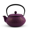 Teapot Cast Iron Purple Goldfish