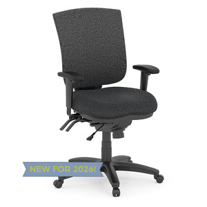 8054 Multi-Function Task Chair - Charcoal Fabric