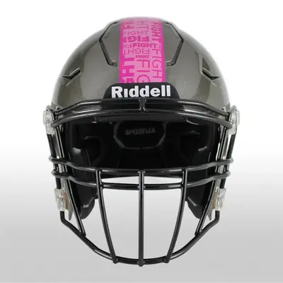 Breast Cancer Awareness Pink Football Helmet Stripes - Style 2