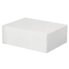 RB1 8.5 X 11 X 4" WHITE STATIONARY FOLDING CARTON 150/CS