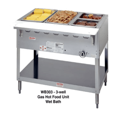Duke Manufacturing WB303 Aerohot Steamtable Wet Bath Unit 44-3/8"L