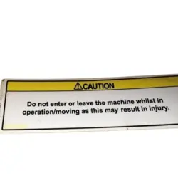 WARNING DECAL