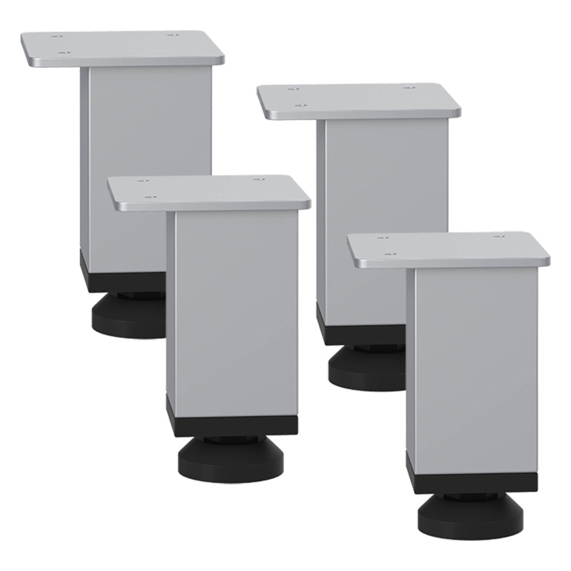 PLTSMRLEG SQUARE METAL RISER LEG SET- Silver