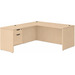 CLALD2041- Classic L-Shape Desk 71" W x 30" D with 42" Return and Box/File Pedestal- Maple