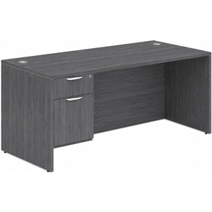 CLASD1023- Classic Desk 71" X 36" with Box/File Pedestal- Coastal Gray