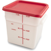 Carlisle StorPlus White 8 qt Square Food Storage Container