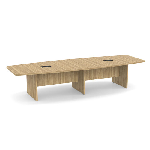 Classic Boat-Shape Conference Table 12 Ft - Aspen 