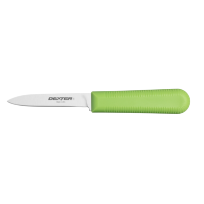 Dexter 15303G SANI-SAFE® 3¼" Cook's Style Paring Knife - Green H