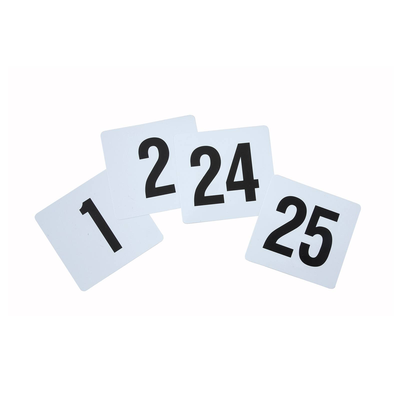 Winco TBN-25 Each Set Includes Numbers: 1-25 Table Numbers Set