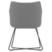 CHK77591GRY4111 - Hady Guest Chair with Cross Sled Base