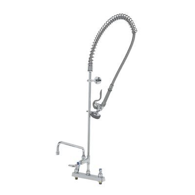 T&S Brass B-5120-12-CR-B EasyInstall Workboard Pre-Rinse Unit Deck Mount Mixing Faucet
