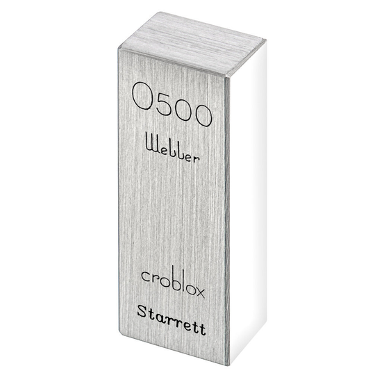 STARRETT RC .500 A1 Rect. Croblox Gage Block - .500 In., Grade A1