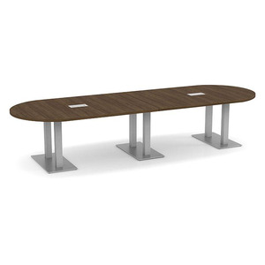 12ft Racetrack, Palmer base Conference Table: MODERN WALNUT PALRT3138NMWNBRU