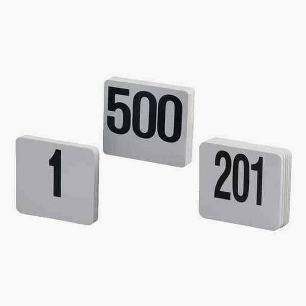 Heavy Plastic Table Numbers