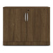 PL113 35"W DOUBLE DOOR CABINET- Modern Walnut