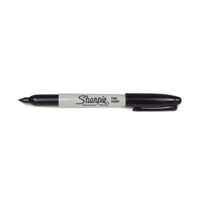Permanent Marker - Black - Fine Tip