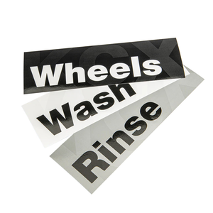 Bucket Labels Wash Rinse Wheels