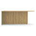 PL133R 71" BULLET DESK W/CORNER EXTENSION- RIGHT- Aspen