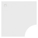 PLT3636 36" x 36" CORNER WORK SURFACE - White