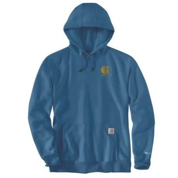 CARHARTT 107064 - Men's Carhartt Force Relaxed Fit Lightweight Logo Graphic Hoodie - Dark Horizon Blue