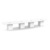 18' Classic Boat Shape Conference Table with Cube Base - White