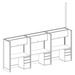 WEBBTYP18 - 67"H, 3-Pod, 4' x 2' Webb Typical - powered