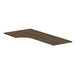 PLT723624L 72" CORNER EXTENSION WORK SURFACE TOP: LEFT- MODERN WALNUT