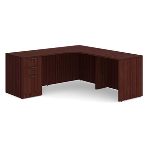 CLALD1003 Right 71"x71" Classic L-Shape Desk- Mahogany