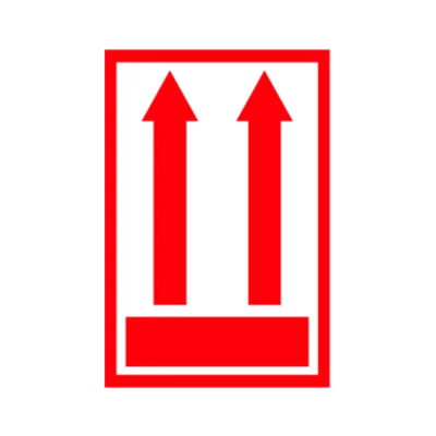 Arrows Label - 4" x 6" - Red