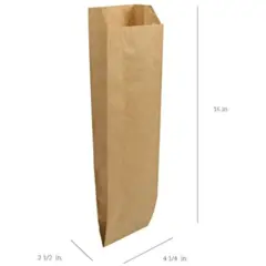 PINT GROCERY LIQUOR BAG, 3.75 X 2.25 X 11.5" DURO 500/BD  40032