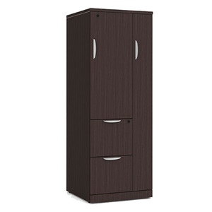 PL207 65" WARDROBE STORAGE CABINET- Espresso