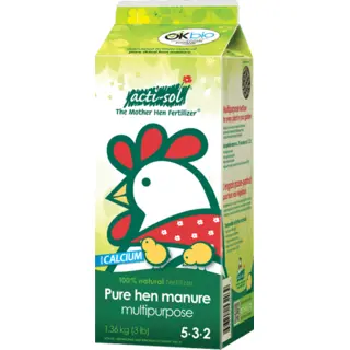 Acti-Sol Organic Pure Hen Manure Fertilizer 5-3-2