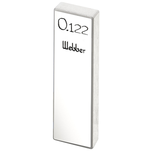 STARRETT RY .122 A1 Rect. Ceramic Gage Block - .122 In., Grade A1
