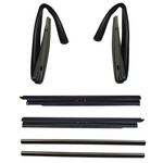 Window Felt Beltline Weatherstrip and Run Channel Set
