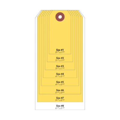 #7 Cardstock Tag - Yellow