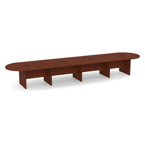 18ft Racetrack, slab base Conference Table: CHERRY 