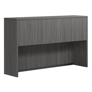 CLAHU3003- Hutch with 4 Laminate Doors- Coastal Gray